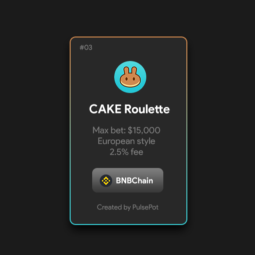 60 MINUTES LEFT! 😱

✅ Defi roulette
✅ $15,000 Maxbet
✅ Fee 2.5%
✅ CAKE on BNBChain

rarible.com/token/0x50882e…

#PulseChain #BNBchain #Hexicans