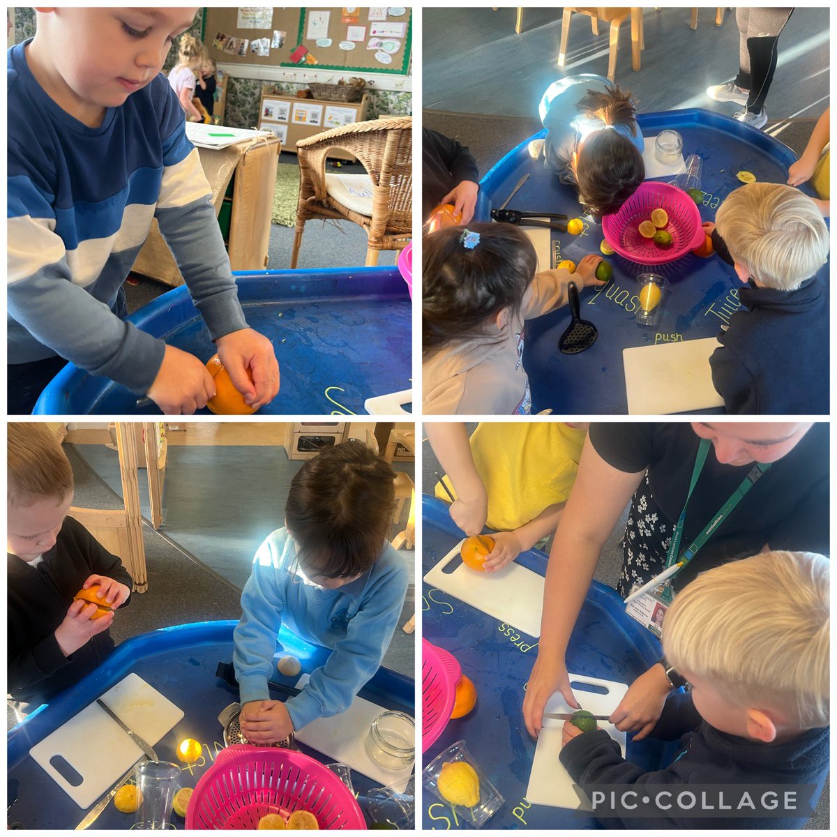 Today at our investigation station we have been making our own juice 🍊🍋🍉 #skillsforlife #childledlearning