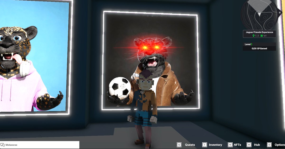 ssompolwit's tweet photo. @TheSandboxGame @jagfriends_nft I just finished my quest on 
@jagfriends_nft

 experience on the #sandboxalphaS3 for a chance to win a Season 3 Alpha Pass! Here I am in Legendaries Room, check out my screenshot!

#jaguarfriends https://t.co/RicmBtxzbl