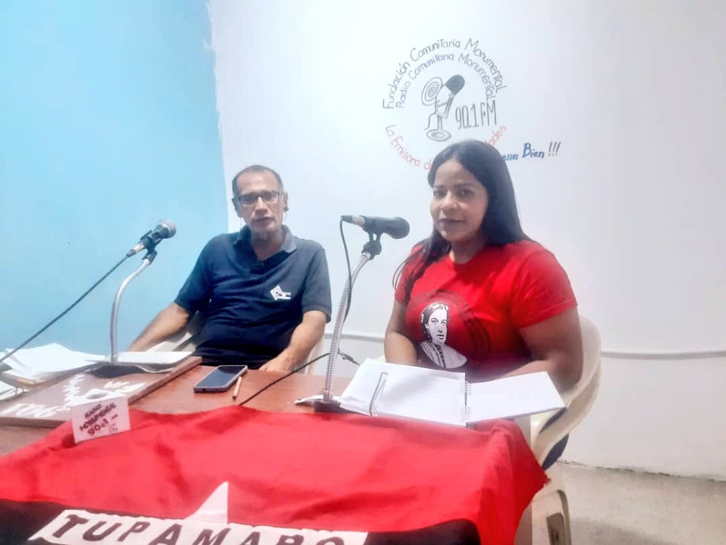 BloqCentroOccid's tweet photo. Vocera Femenina @amarilymoralesg del Edo. @caraboboMRT participó en el programa "Participación Ciudadana" por Radio Monumental 90.1 FM, expresando el rol del Movimiento de Mujeres #TUPAMARO Micaela Bastidas en su carácter antiimperialista

@NicolasMaduro
#VenezuelaMultiproductiva https://t.co/0CJvhCrUy1