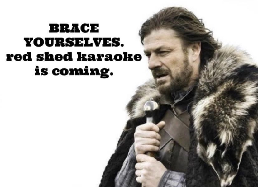 Every Wed night 5-8! See y’all then 🎤🍻🎤