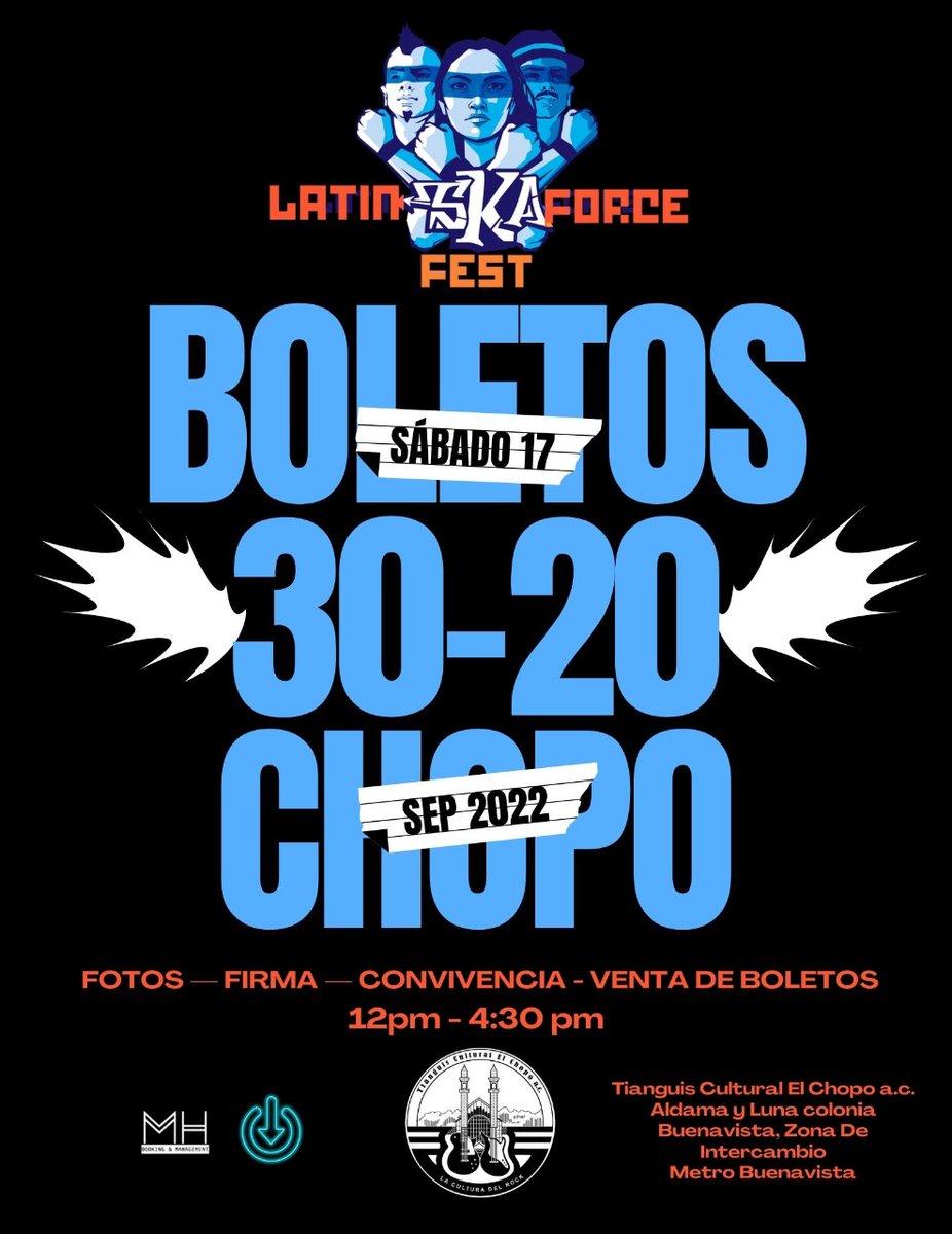 Este Sábado estaremos en el Tianguis Cultural de el Chopo #chopo de 12 a 4:30pm vendiendo boletos fisicos y conviviendo con toda la bandita. #CorreLaVoz #metrobuenavista