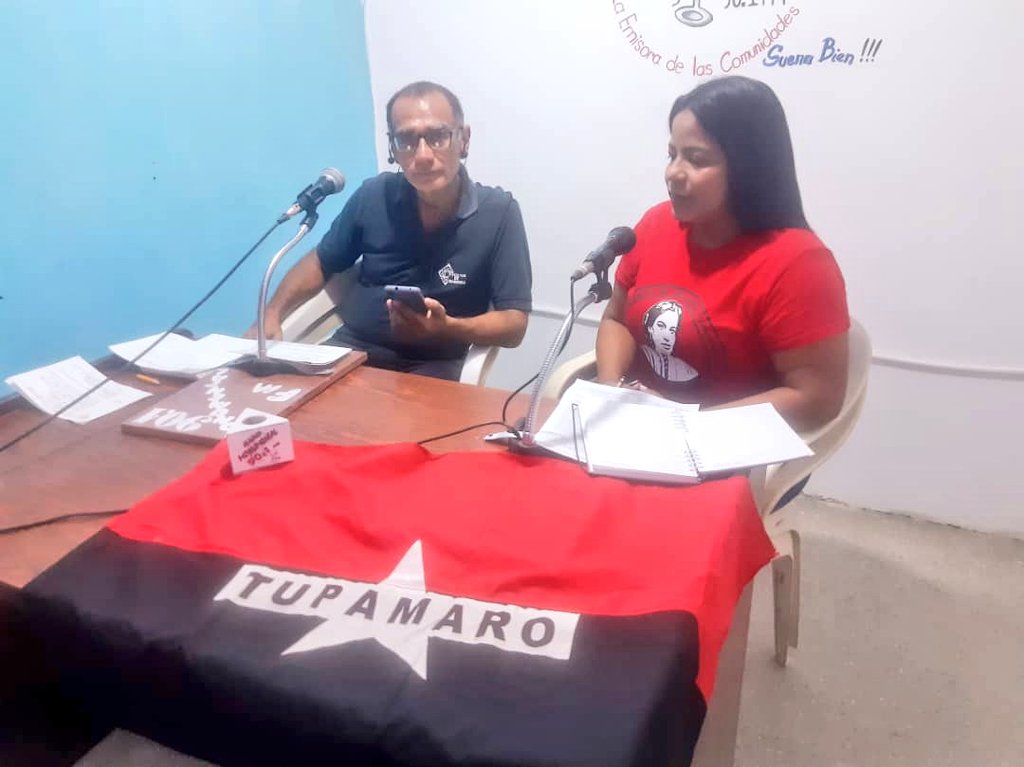 Vocera Femenina <a href="/amarilymoralesg/">𝓐𝓶𝓪𝓻𝓲𝓵𝔂 𝓜𝓸𝓻𝓪𝓵𝓮𝓼🌹🇦🇴</a> del Edo. <a href="/caraboboMRT/">CaraboboMRT</a> participó en el programa "Participación Ciudadana" por Radio Monumental 90.1 FM, expresando el rol del Movimiento de Mujeres #TUPAMARO Micaela Bastidas en su carácter antiimperialista

<a href="/NicolasMaduro/">Nicolás Maduro</a>
#VenezuelaMultiproductiva