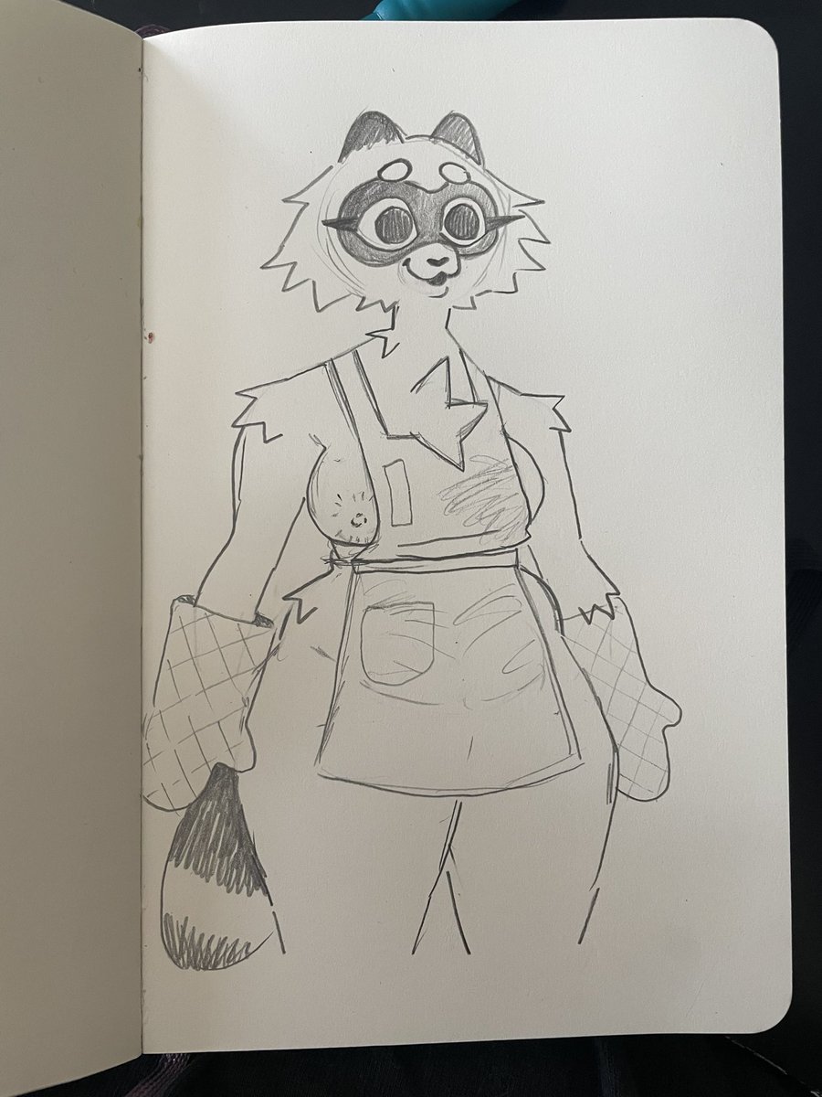 dumbbitchtits's tweet photo. I was baking pumpkin cheesecake cookies and immediately had an idea #raccoon #furry #furryart #furryartist #bakingfantasy #nsfwfurry #furrynsfw #nsfw #fursona https://t.co/w6YbPMI4Et