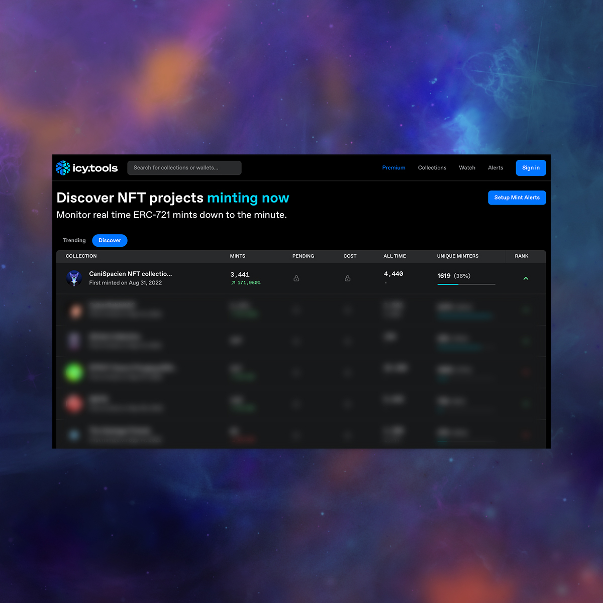 HSpacienNFT's tweet photo. So excited that we were on the top of the list of https://t.co/RhUNSp6vTX this afternoon after minting out our CaniSpacien collection. All happened within minutes. 🚀
The whole team are so excited and want to celebrate with holders.
#canispacien #homospacien #icytools https://t.co/njReN3oOvL