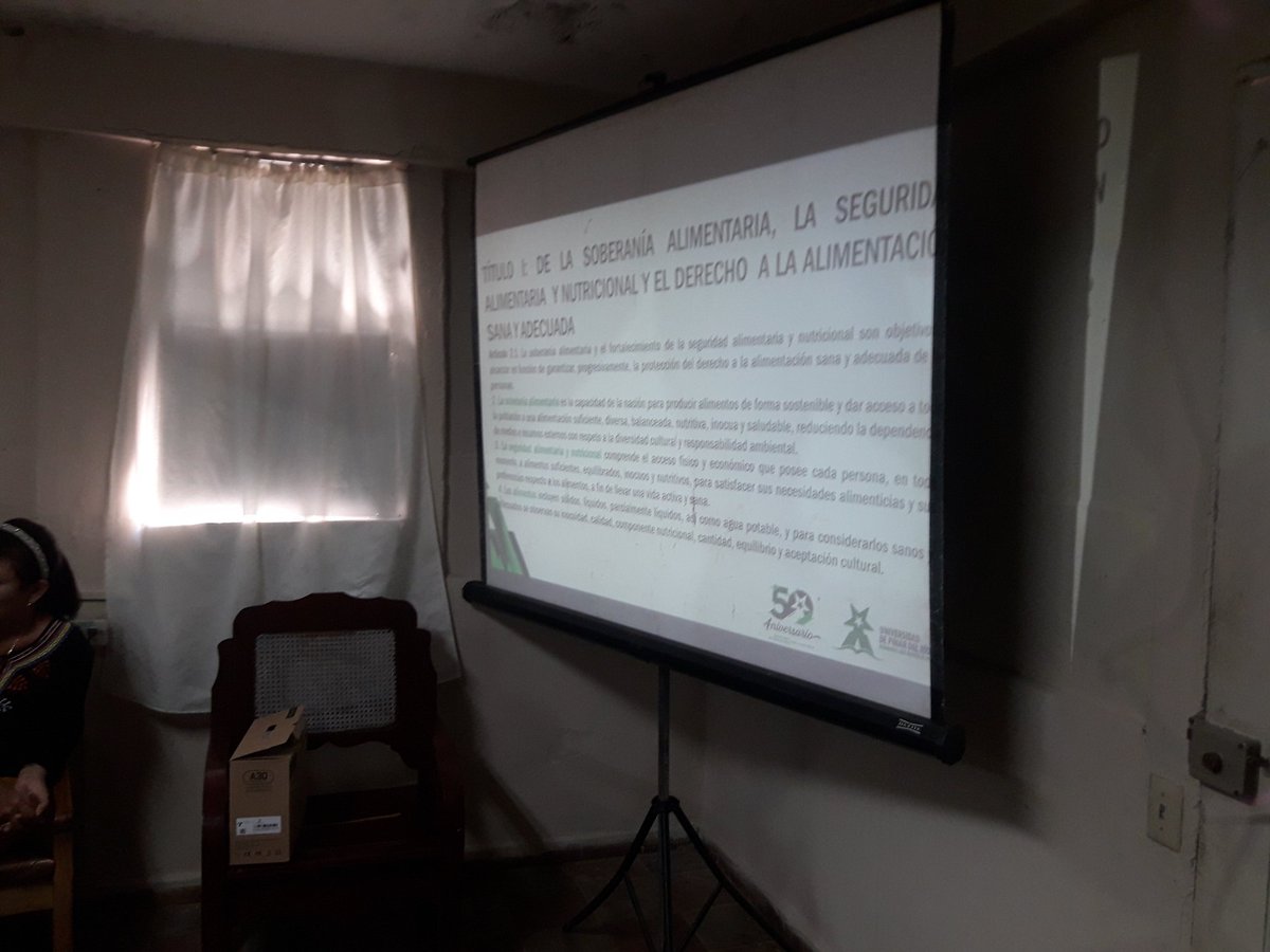 Se realiza segundo taller de capacitación sobre la Ley de Soberanía Alimentaria y Seguridad Nutricional (SSAN) en esta ocasión con los decisores de política del territorio en cuanto a nutrición y alimentación #Cuba #PoderPopular #PinardelRío