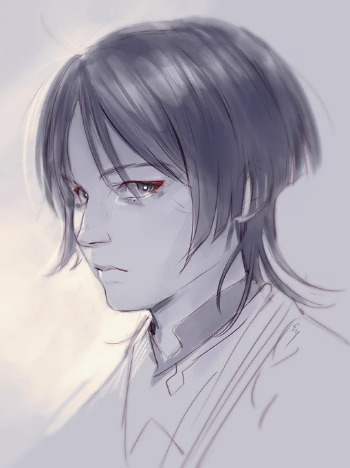 First self-indulgent drawing in months and of course it's that pretty mf#scaramouche #原神 #sketch 