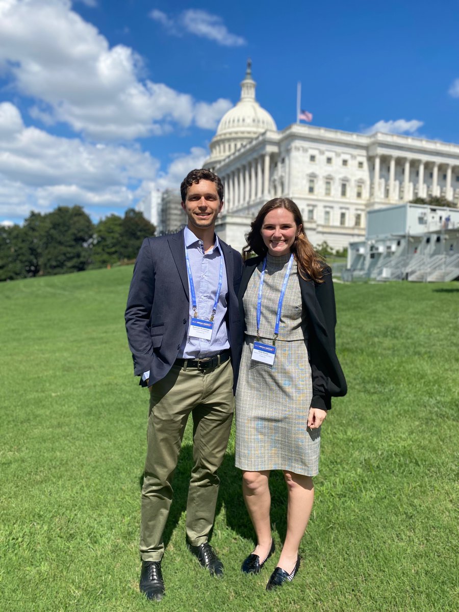 GeneticsSociety's tweet photo. ASHG advocates Kenny Westerman, PhD and Sofia Horan, MS, have arrived at the Hill and are looking forward to meeting with House and Senate offices! #FundNIH #RallyMedRes https://t.co/mYLL7XQQIe