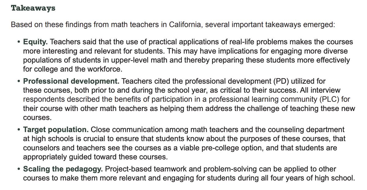 Just Equations (@just_equations) on Twitter photo This is why we need more alternative math courses like #datascience and #statistics!
<a href="/EdInsightsCtr/">EdInsights</a> report finds students who previously struggled in #math became "more confident" and changed their attitudes about math through nontraditional courses 👇
edinsightscenter.org/a-powerful-way… This is why we need more alternative math courses like #datascience and #statistics!
<a href="/EdInsightsCtr/">EdInsights</a> report finds students who previously struggled in #math became "more confident" and changed their attitudes about math through nontraditional courses 👇
edinsightscenter.org/a-powerful-way…
