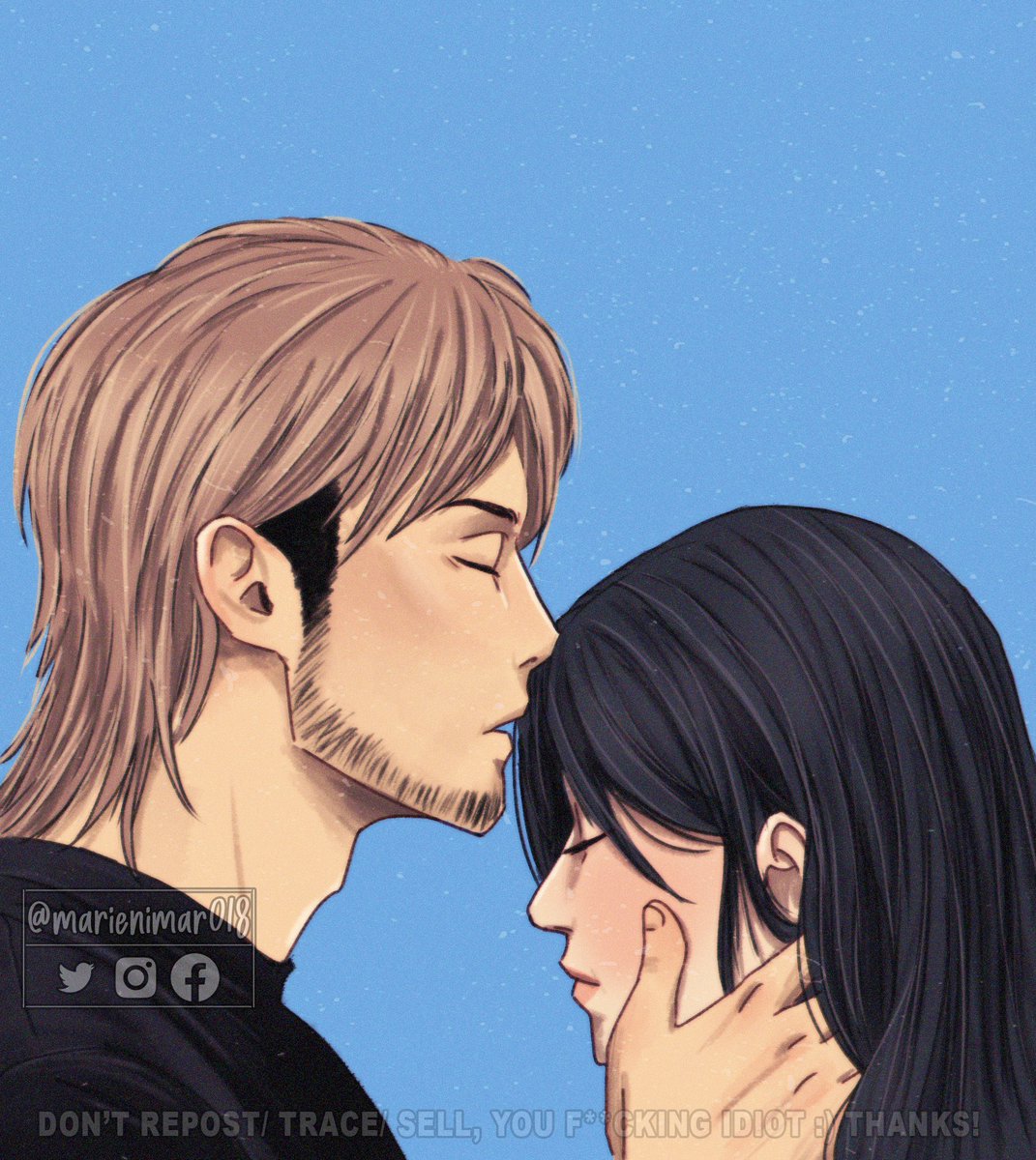 marienimar018's tweet photo. No importa a cuantos odian de verlos a ellos juntos en un fanart, en un panel del manga o en una escena del anime y si son canon o no, nadie te parara de amarlos y de dibujarlos 🥰💖
#myart #jeankasa #MikasaAckerman #jeankirschtein https://t.co/pRqpXEYmsl