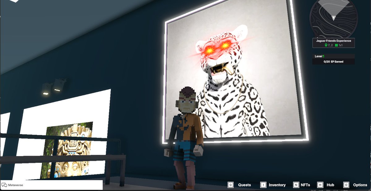 pinsudap4's tweet photo. @TheSandboxGame @jagfriends_nft I just finished my quest on 
@jagfriends_nft

 experience on the #sandboxalphaS3 for a chance to win a Season 3 Alpha Pass! Here I am in Legendaries Room, check out my screenshot!

#jaguarfriends https://t.co/iiRkccBrtG