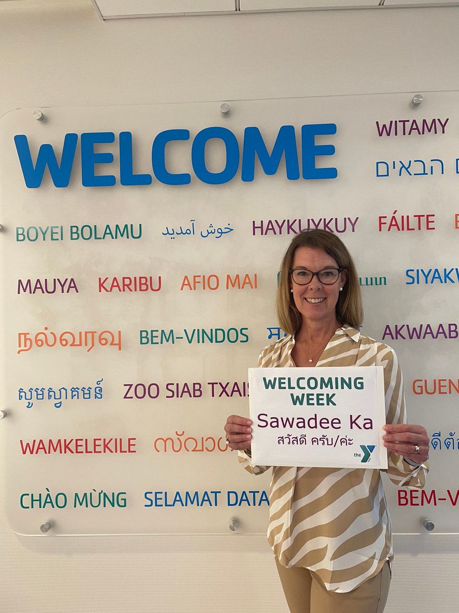 Proud that #YMCAs are hosting more than 600 events as part of #WelcomingWeek - search for one near you at the link below. I know from experience that moving to a new country is daunting. Supporting newcomers and their communities enriches us all. #YforAll ymca.org/what-we-do/soc…