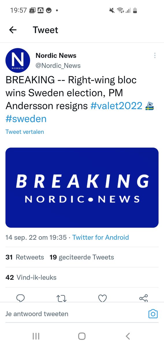 JordanMichielse's tweet photo. Top nieuws! Straks Italie en hierna Nederland! We schoppen de coaltie met #Kaag , @jpaternotte en #Ritte voorop eruit! Dit gaat in heel Europa gebeuren! Gevolg van massaimmigratie, leugens, uitsluiting, dwang, polarisering en de verarning van de bevolking! #Zweden https://t.co/iRxZfEwomz