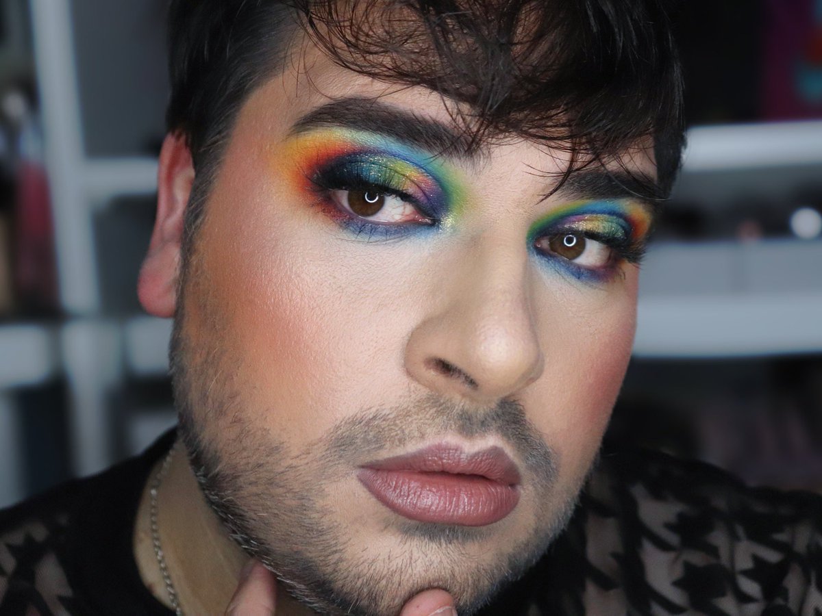 It’s been three months since I last sat down and did any makeup. Wasn’t even sure I still could. Took inspo from <a href="/JessNiicolex/">Jess Nicole | ig: beautifulbreakable</a> for this one; her grungy rainbow eye just spoke to me so had to give it a go. It’s not perfect but we’ll take it.