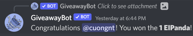 Congrats🥳 cuongnt for winning one <a href="/EIPandas/">EIPandas | 🦇🔊🐼</a> 🐼