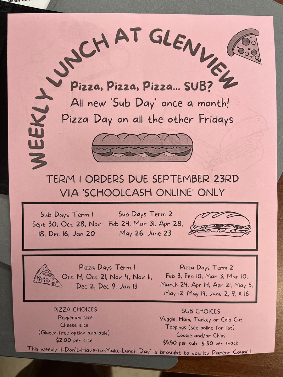MrBrandreth's tweet photo. Lunch days are coming back!!  This sheet came home with “youngest/only” students today. https://t.co/JnlwhbnkEX