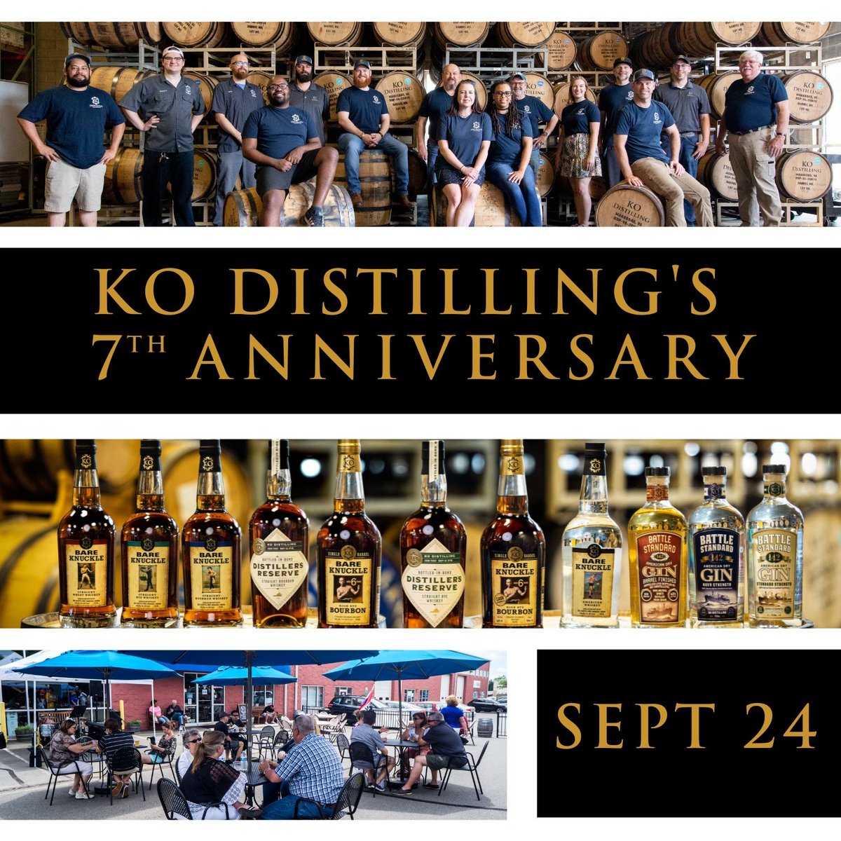 🚨 Save the date! 🚨
We're celebrating our 7th Anniversary! Join us for live music by &amp; <a href="/foebandmanassas/">Form of Expression</a>. @Rocklandsbbq will be dishing up their amazing BBQ.
 
Take advantage of our #virginiaspiritsmonth sale &amp; enjoy 20% off spirits!