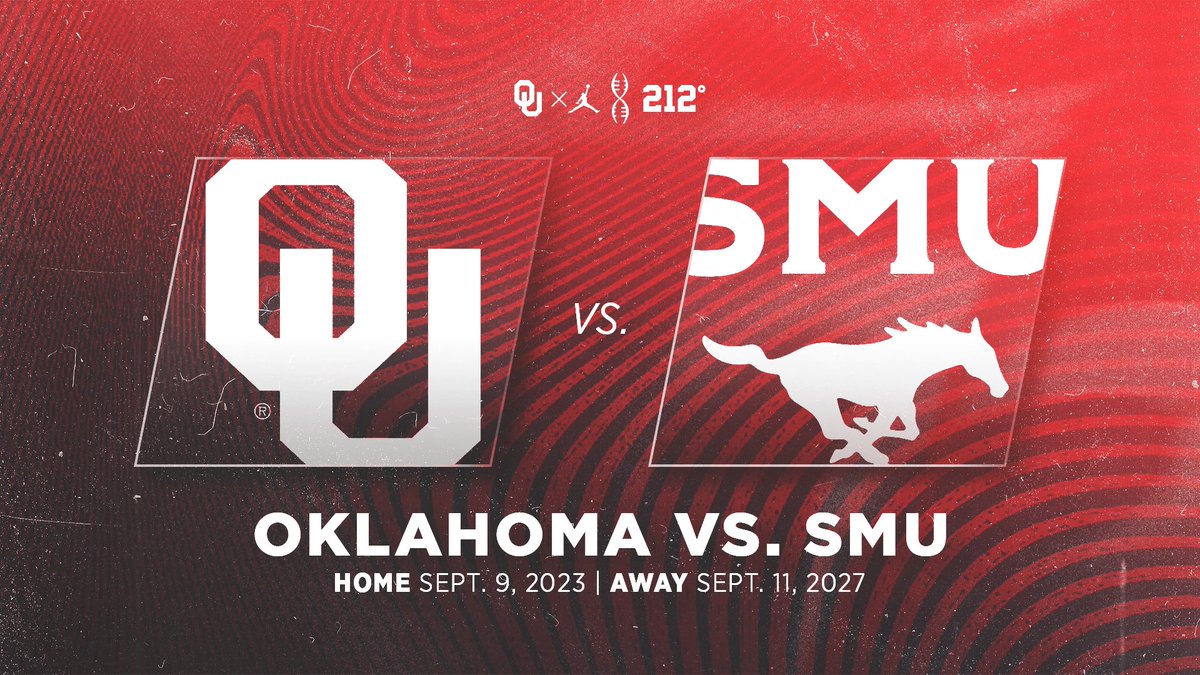 OU announces home-and-home series with SMU, postpones series with Georgia and Tennessee amid future move to the SEC.  

bit.ly/3xo8NT7 | #OUDNA