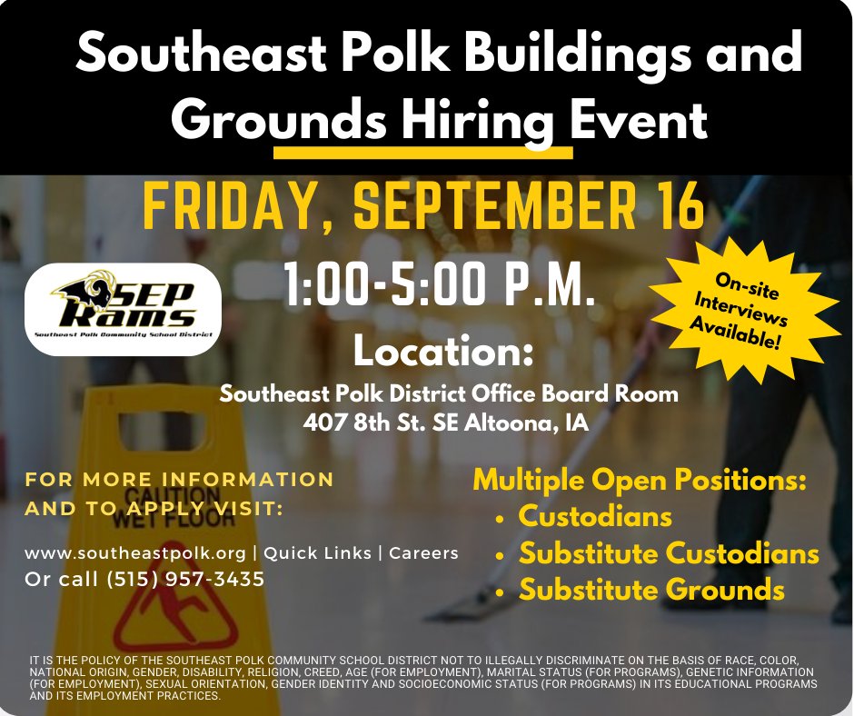 SEP Schools on Twitter "Mark your calendars! Stop by our Buildings