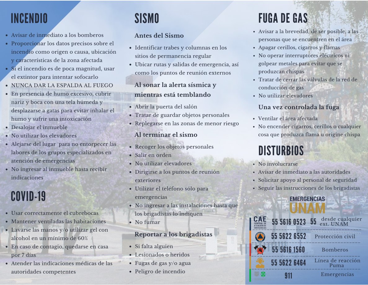 El próximo lunes 19 de Septiembre a las 12:19 hrs. se llevará a cabo el Simulacro Nacional 2022. Les compartimos información sobre las distintas zonas y accesos a la <a href="/filos_unam/">Filosofía y Letras UNAM</a>  y las recomendaciones sobre qué hacer en caso de emergencia.