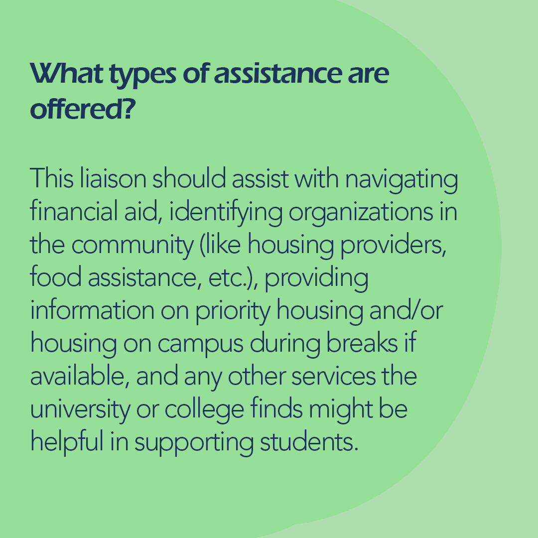 ChiHomeless's tweet photo. Did you know every college has a Liaison for assisting students experiencing housing insecurity? You can get support with financial aid, food assistance, and priority housing.

Share a save for later! 

#College  #CollegeResource #BackToSchool #SupportStudents #CollegeLife https://t.co/J7q5apmASS
