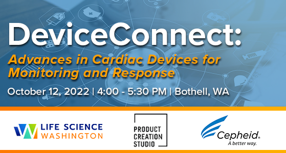LifeScienceWA's tweet image. Join LSW and @PCS_News on October 12 from 4:00 - 5:30 PM at Cepheid’s regional headquarters in Bothell for #DeviceConnect where we’ll talk with the device companies building solutions for measuring, analyzing, and responding to cardiac health.
lifesciencewa.org/events/devicec…