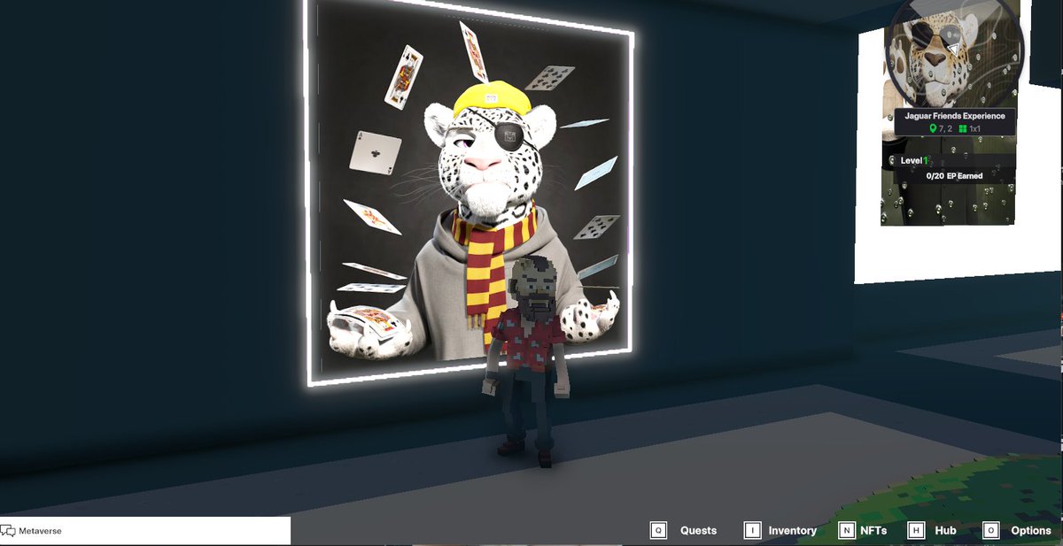 tiparost's tweet photo. @TheSandboxGame @jagfriends_nft I just finished my quest on 
@jagfriends_nft

 experience on the #sandboxalphaS3 for a chance to win a Season 3 Alpha Pass! Here I am in Legendaries Room, check out my screenshot!

#jaguarfriends https://t.co/EmxfL1eSmG