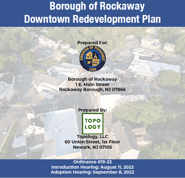 Topology_is's tweet photo. The Borough of Rockaway is open for business! 🏪🏬

Last week, the Borough adopted its first ever #RedevelopmentPlan drafted in collaboration with Topology, the Downtown Steering Committee, and Borough leadership. https://t.co/gwoYMu3DPI