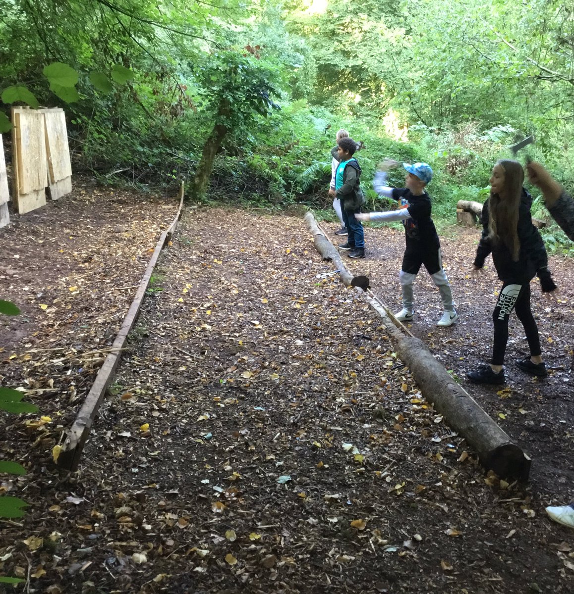 StPetersYearSix's tweet photo. Year 6 had the best time practicing their axe throwing skills! https://t.co/Sy4NJ5DqKk
