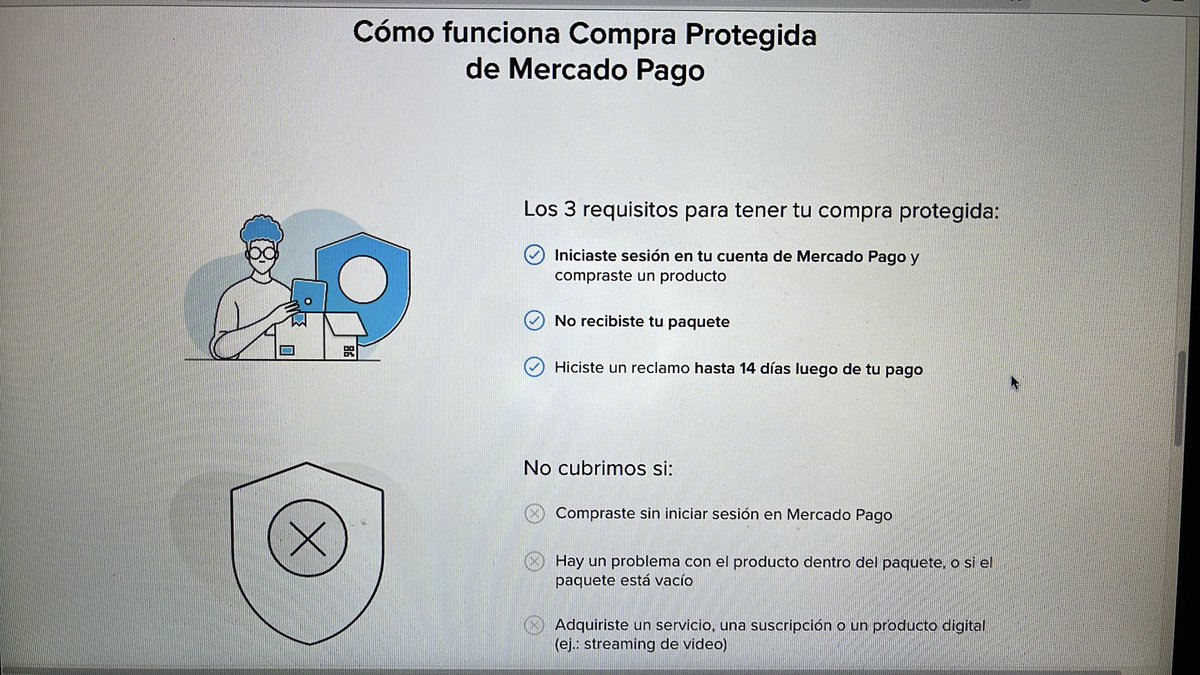 Compre un producto por medio de <a href="/MercadoPagoMex/">Mercado Pago México</a> según para una compra seguro y ahora me inventan algo que no dice en su página. Amigos no usen mercado pago.
