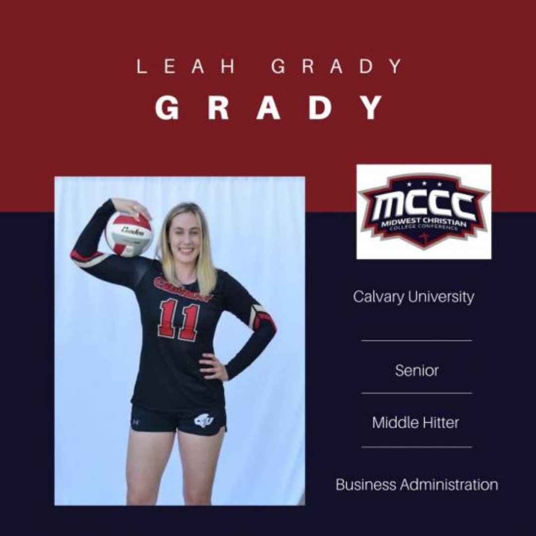 calvarywarriors's tweet photo. Leah Grady was featured in this week's student athlete spotlight!

https://t.co/2VQ3id4Dgc https://t.co/3FrP0Ml288