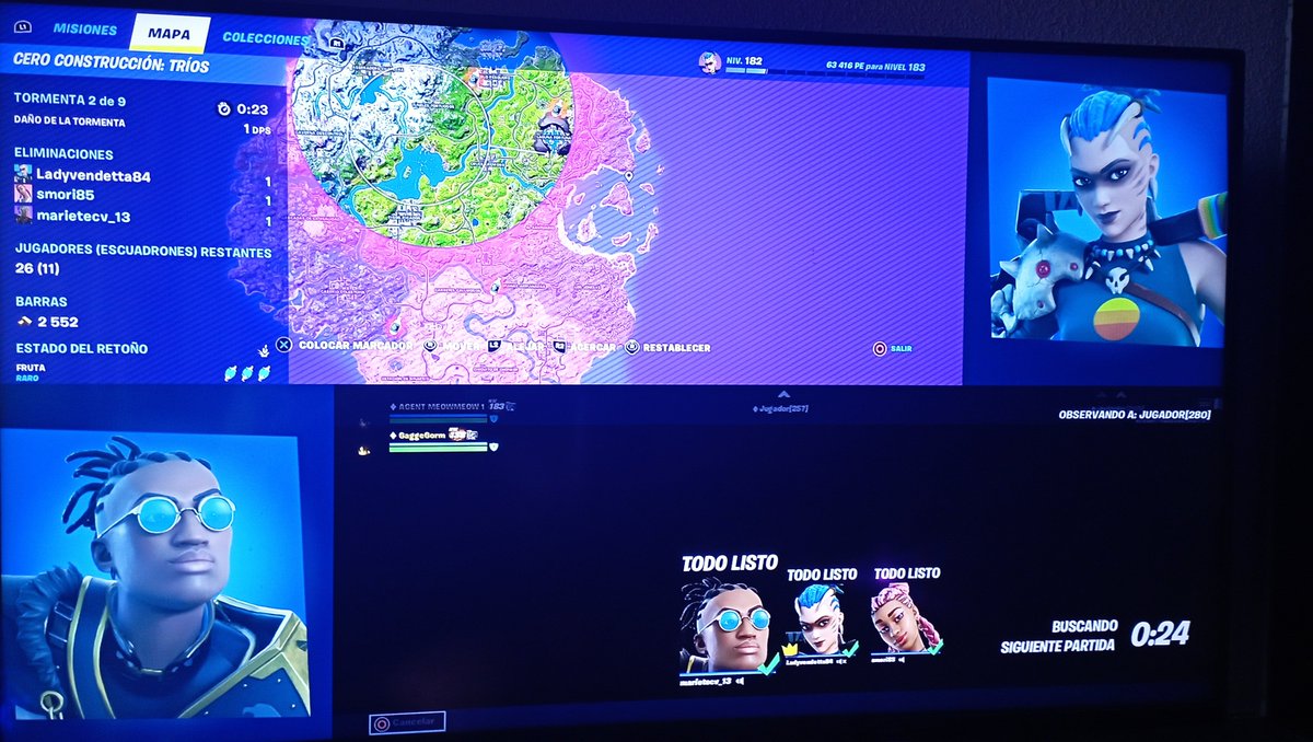 ladyvendetta84's tweet photo. @Fortnite_ES @FortniteStatus espero que arregléis de una vez el problema del mapa en pantalla partida 🤞🏻 https://t.co/aHVJ19Nace