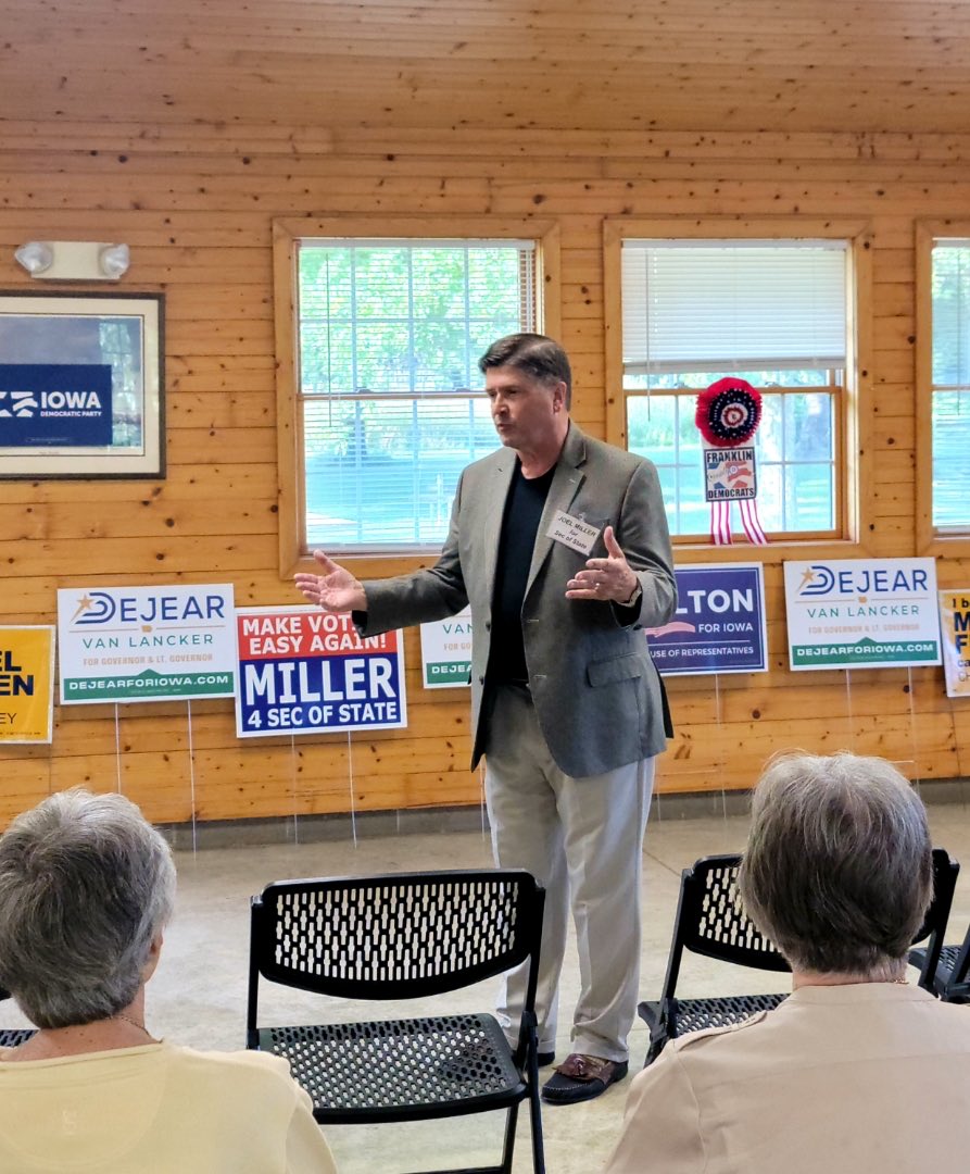 JoelMiller4IA's tweet photo. TONIGHT: Community Social - 1101 S 6th ST - Marshalltown with ⁦@melton4iowa⁩ &amp; others. Recently in Hampton, Des Moines, Spirit Lake | ⁦@iowademocrats⁩ ⁦@Marshall_IA⁩ ⁦@IADemocrats⁩ ⁦@DickinsonDemsIA⁩ ⁦@iowaunity⁩ https://t.co/OnXCkBC54Q