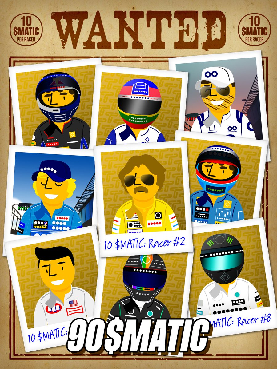 XNTRIC_RACING's tweet photo. 💥WANTED💥

Help us reach these MIA Racers so they can migrate to our new home at #Polygon! 🏎✨

#BOUNTY increases 10 $matic with each Racer that migrates before 18th of Sept!

For the MAX 90 $matic BOUNTY💰

Follow ✅
Like ❤️
RT 🔁
Tag 3 💪

Winner raffled 19.09. 21:00 CET! 🏆 https://t.co/PuqS61dqGJ