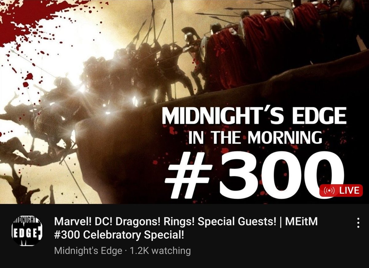 GNinjuh's tweet photo. 🌚#MidnightsEdgeInTheMorning🌞 #0300
THIS IS MIDNIGHT'S EDGE!!!
#Marvel #DC #Dragons #Rings #SpecialGuests
@Midnights_Edge/@AndreEinherjar
@ThomasConnorsJr 💿
@CultureCasino
@PaulChato
@MrHreviews
@ScriptDoctorPHD
@latino_slant
@ThatChrisGore
#MidNighters
https://t.co/f3rl8G7pDp https://t.co/xSgziFMgcB