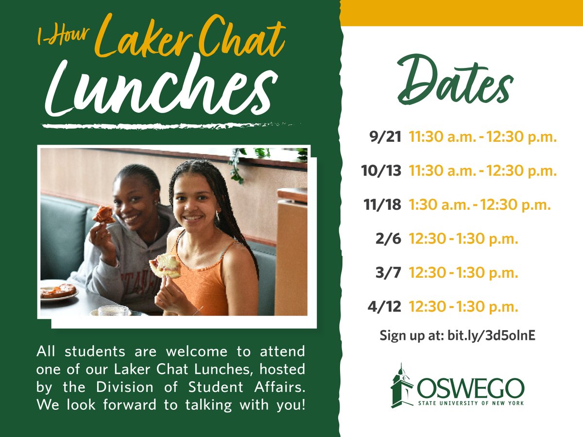 Oswego Campus Life tweet media