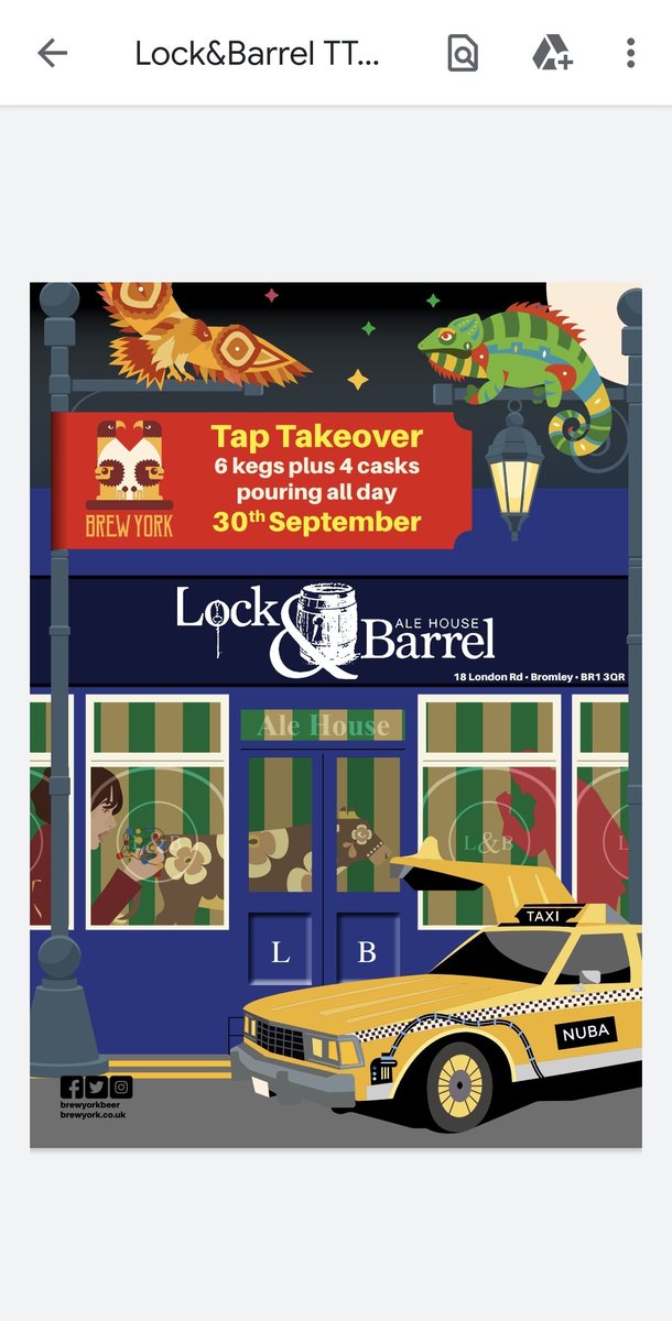 Hey everyone, we've got a date for your diaries!
Friday 30th September, a tap takeover with the folks of <a href="/brewyorkbeer/">Brew York</a>
They're bringing us 4 cask ales and 6 keg beers
We're really looking forward to this event, so come down to taste some of their exceptional beers! #taptakeover