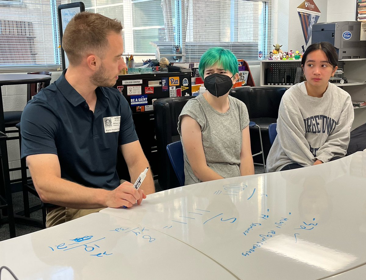 Mules2College's tweet photo. @AmherstCollege gives one of THE BEST #admissions presentations! Will C. is our ROCKSTAR rep and we love his use of our collaborative tables to “show” the benefits of an education at #Amherst combined with the #FiveColleges consortium.
@AHHSmules @AHISD @ahhs_ptso
@MattMcGann https://t.co/RWm2Kg5mId