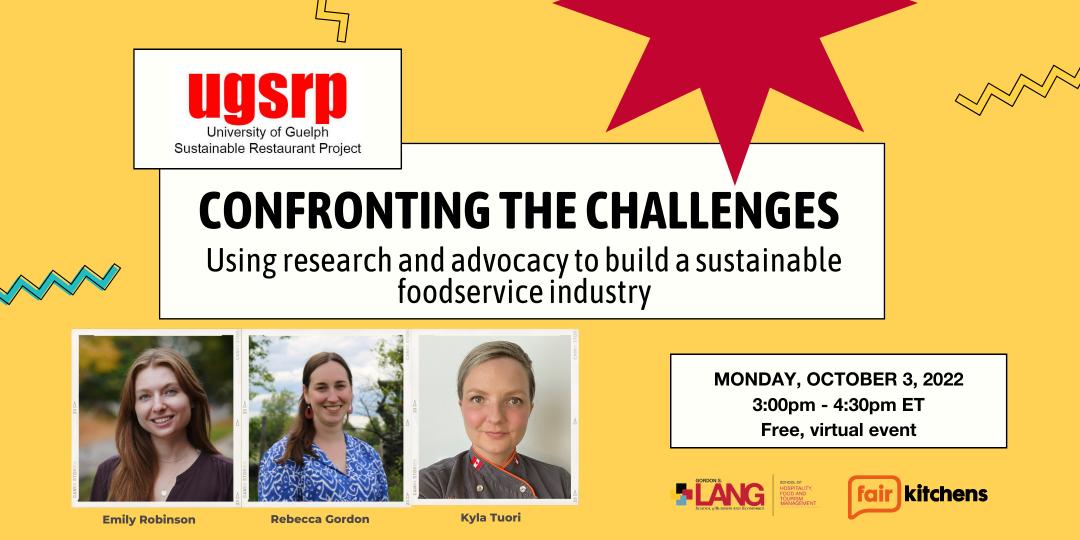 LangHFTM's tweet photo. The UGSRP (@SustainableRest) symposium is taking place on Oct 3! This year’s theme is confronting foodservice industry challenges through research and advocacy. The event will be broadcast online and is open to everyone.
🗓️  October 3, 3 – 4:30pm EDT  
🎟️https://t.co/Mfbe9WFWLB https://t.co/UayDxYHJL0