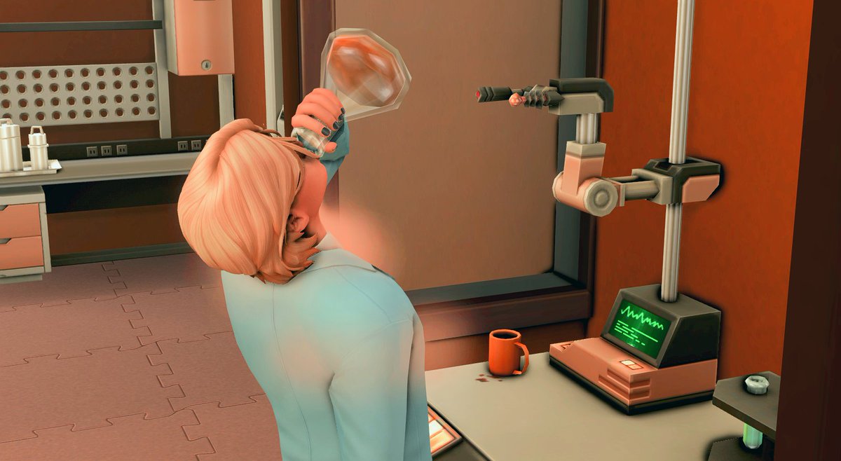 Howell_Legacy's tweet photo. A day in the life of a lab technician ♥️
#sims4 #Ts4 #sims4realmofmagic #sims4gettowork #showusyoursims https://t.co/3SIIzL9bL6