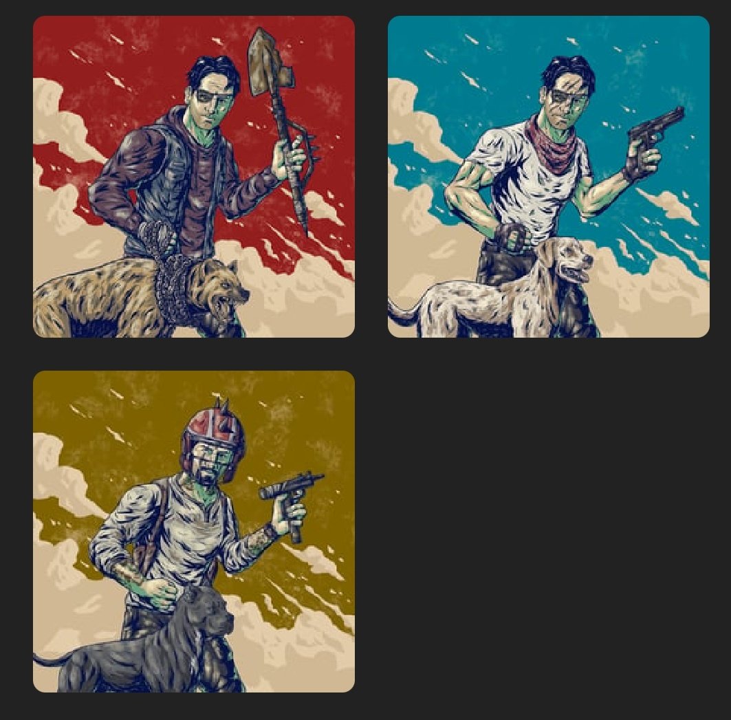 RealGessler's tweet photo. @DystopiansNFT 

minted these badboys!!!

even got myself a hyena!!!
this is sick!!!!

#dystopiansNFT #postapocalyptic #takevoer #solana #solanaNFT https://t.co/vlnpPu6HXW