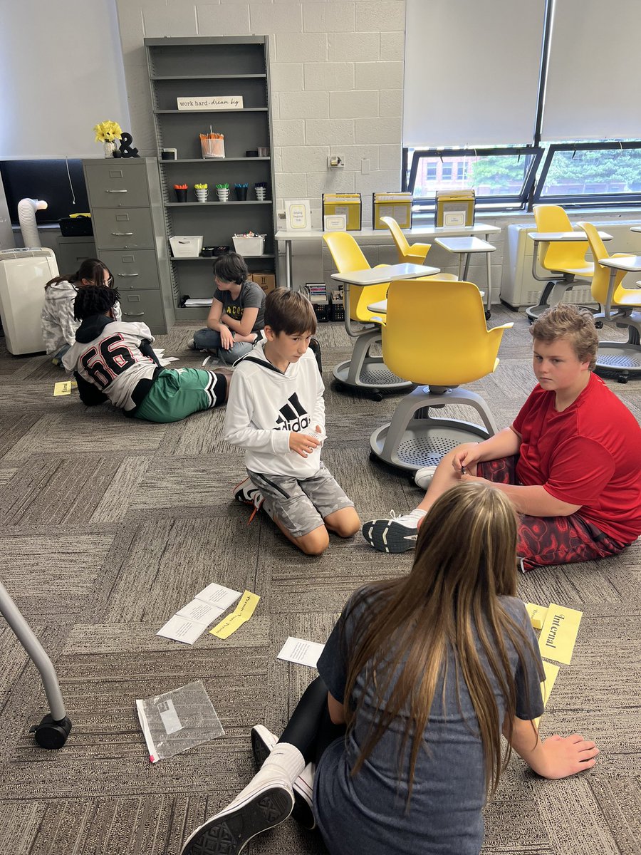 Always a good day when we get to move around the room to collaborate with our peers!