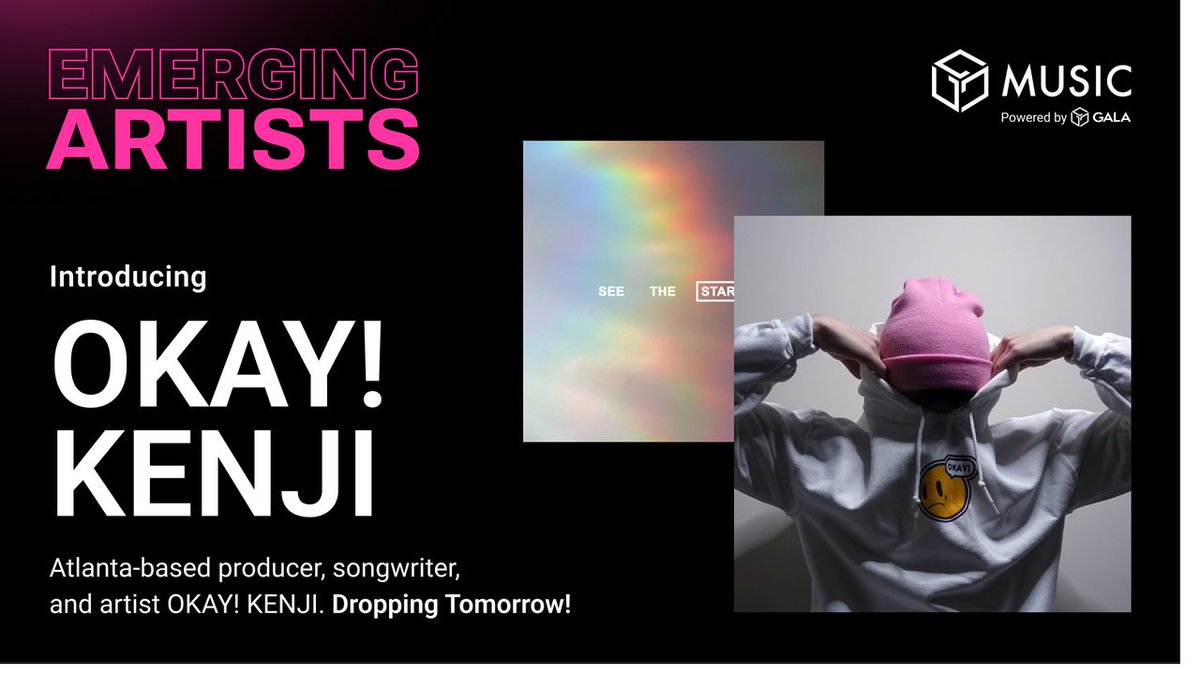 Gala Music is proud to present Atlanta-based producer, songwriter, and recording artist <a href="/okaykenji/">OKAY! KENJI</a>. debuting tomorrow! galamusic.com