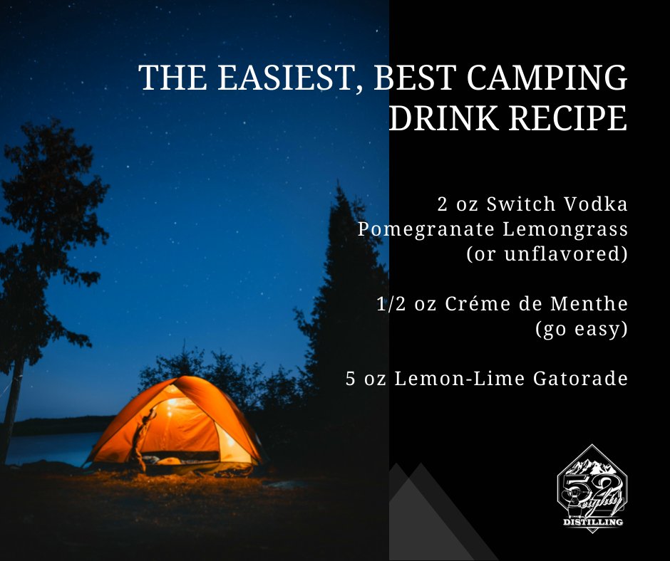 52EightyStill's tweet photo. There are plenty of amazing drink recipes for camping, but our golden rule is the less, the better.
Itβs always a good idea to pre-make your alcohol to make your camping experience lighter. Here are some good backpacking cocktails you can try.
#52Eighty #drinklocal #drinks https://t.co/ZBxXqCCby6