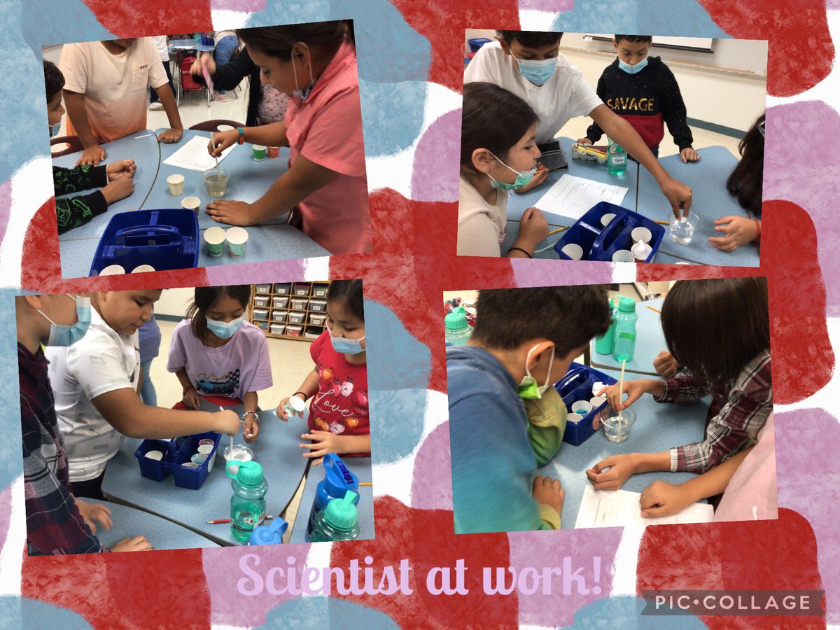 Our fifth graders enjoyed testing solubility with different substances. I wonder if their predictions were correct? 🤔