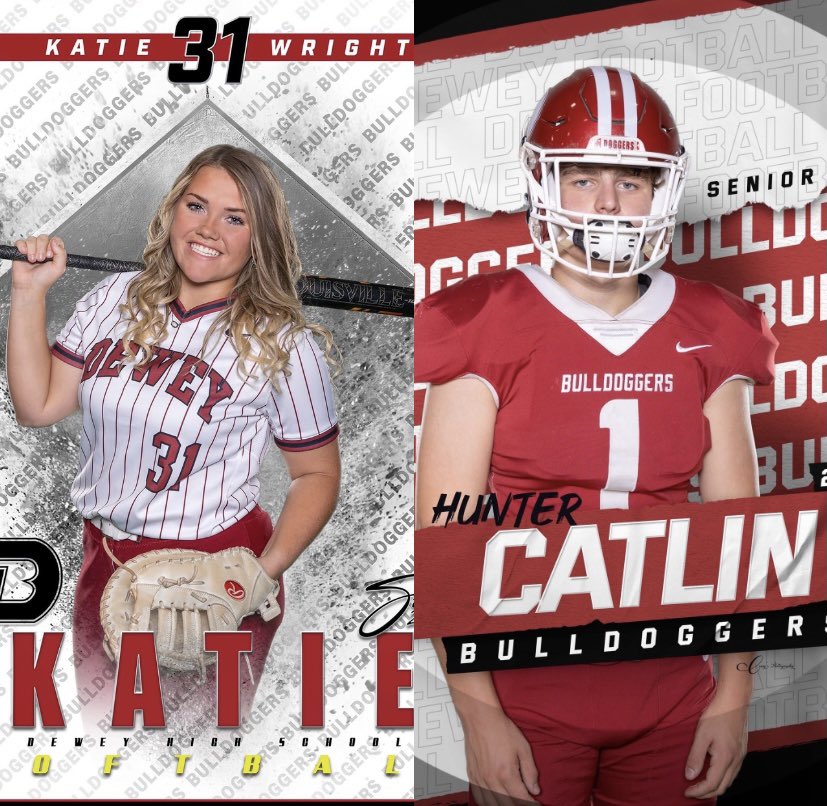 Great job Katie Wright and Hunter Catlin, our Bulldogger Athletes of the Week. #BulldoggerAthletics