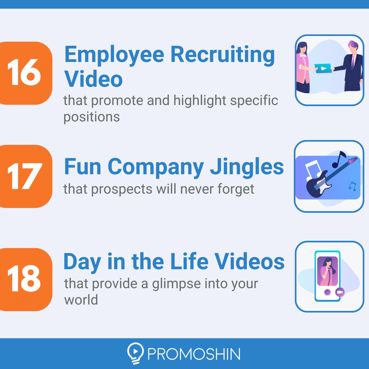 promoshinvideo's tweet image. Check out the top 22 ways to use video content in your business.

#animationagency #videocontent #videoscontentforbusiness #videomakers #videomaking #animationart #animation2d #animationdesign #3danimation #animation3d #motioninfographics #explainervideo #explainervideos