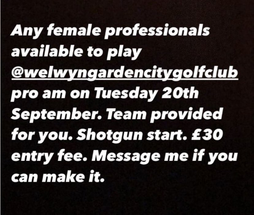 andycollie72's tweet photo. @welwyngcgolf @LETgolf @LETAccess @ThePGA @SBennettGolf @HertsPGA #proam #pro #femalepro https://t.co/ic5gdASviz