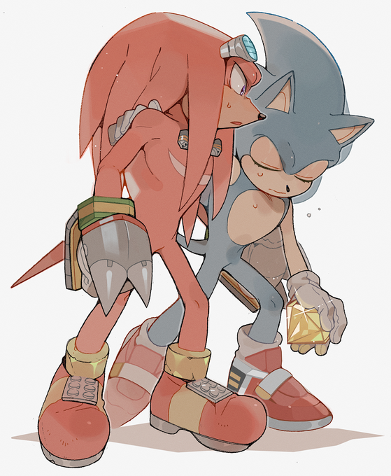 ろくろ/rokuro💙❤️✨ na platformě X: „super/hyper/dark sonic & knuckles #sonknux   / X