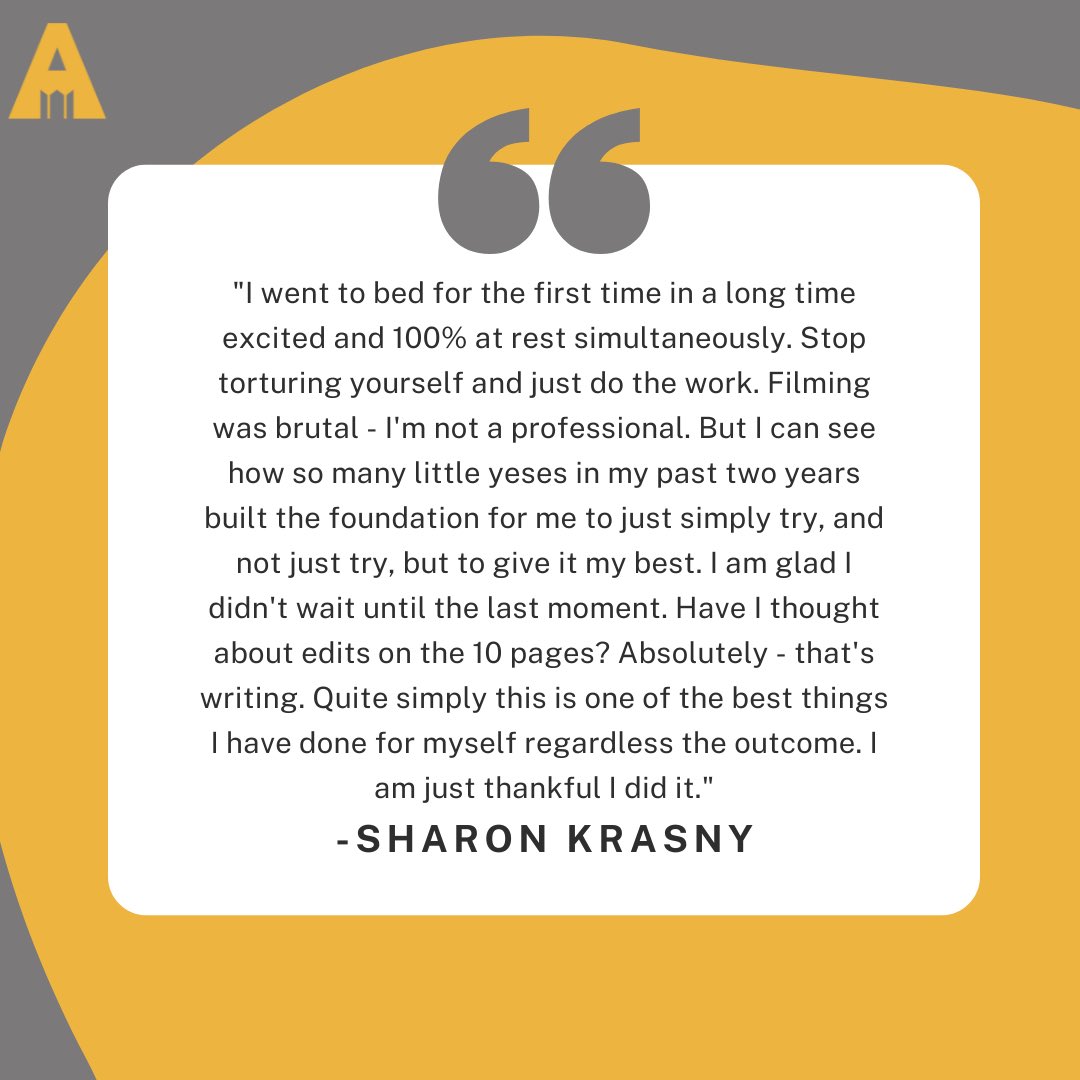 With 1 day left until submissions close, there’s no time to waste! If you’re still stressing the submission, let these wise words from ANGA applicant Sharon Krasny help!